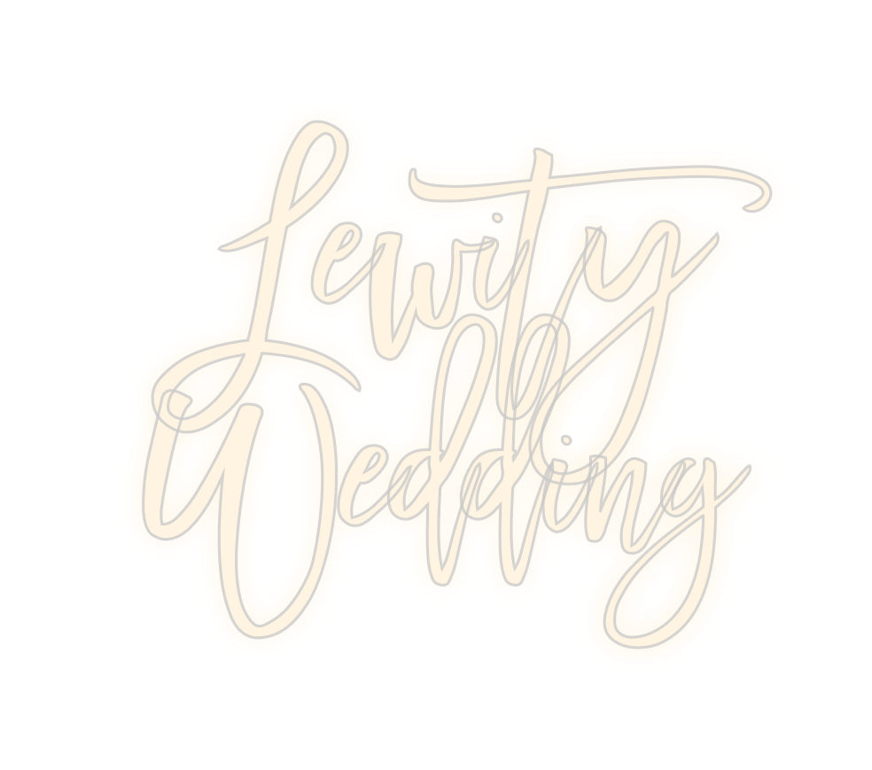 Custom Neon Signs Lewity
Wedding