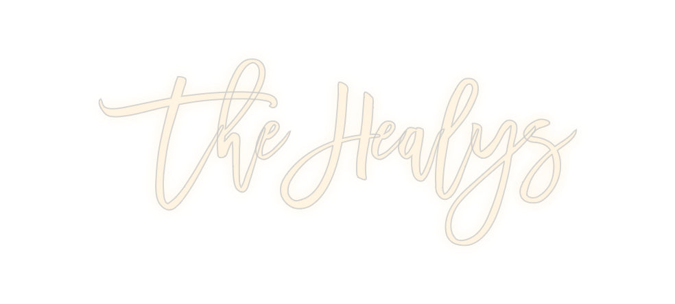 Insegne al neon personalizzate The Healys