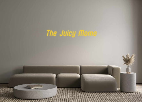 Insegne al neon personalizzate The Juicy Momo