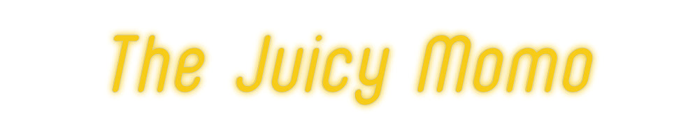 Insegne al neon personalizzate The Juicy Momo