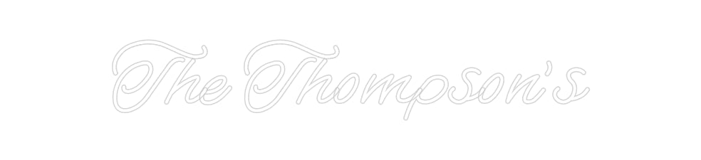 Insegne al neon personalizzate The Thompson's