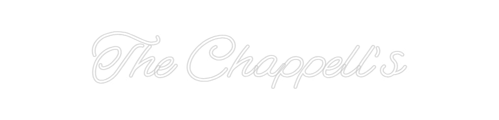 Insegne al neon personalizzate The Chappell's