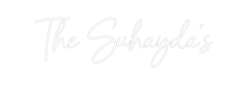 Insegne al neon personalizzate The Suhayda's