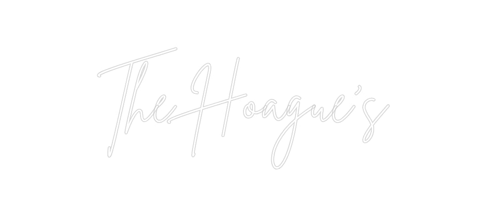 Insegne al neon personalizzate The Hoague's