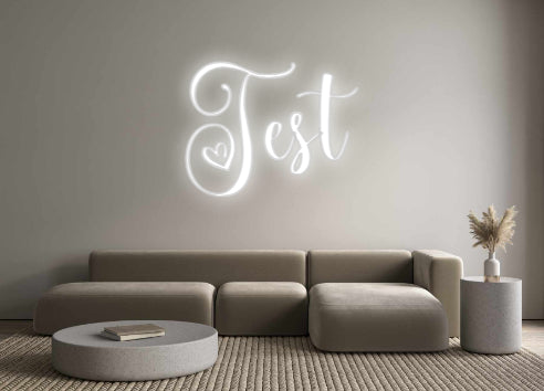 Test personalizzato delle insegne al neon