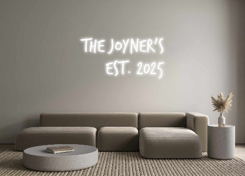 Insegne al neon personalizzate The JOYNER's...