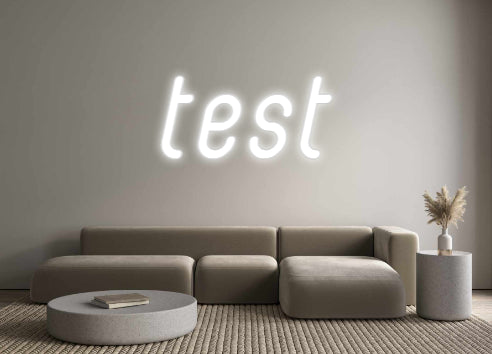 Test personalizzato delle insegne al neon