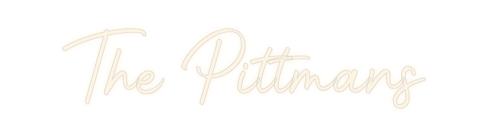 Insegne al neon personalizzate The Pittmans