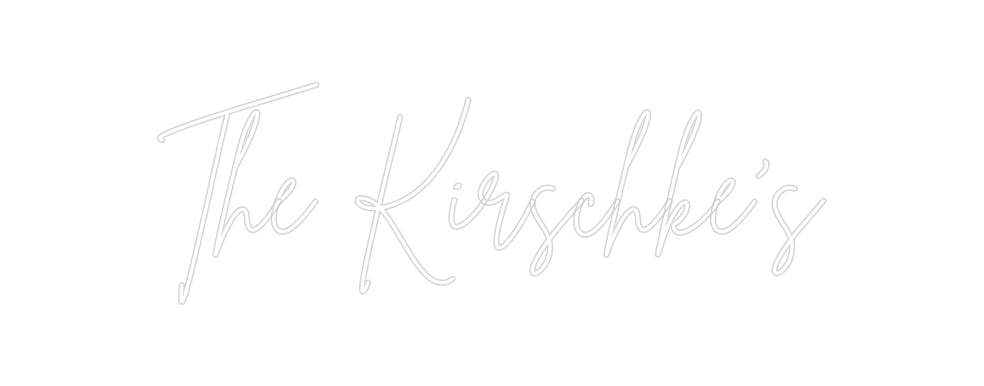 Insegne al neon personalizzate The Kirschke's