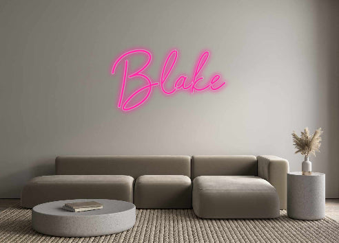 Custom Neon Signs Blake