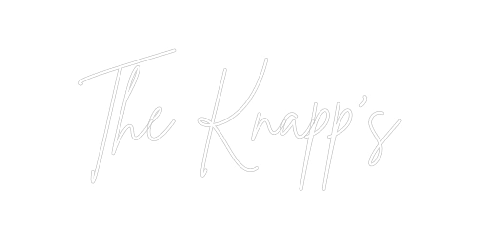 Insegne al neon personalizzate The Knapp's