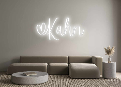 Insegne al neon personalizzate Kahn