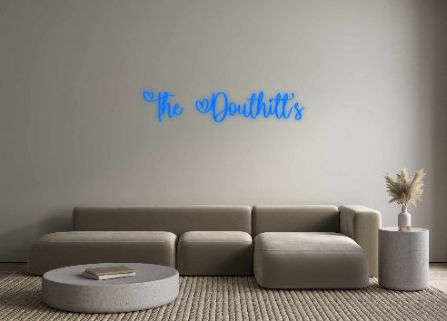 Insegne al neon personalizzate The Douthitt's