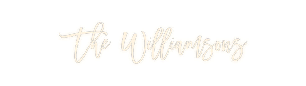 Insegne al neon personalizzate The Williamsons