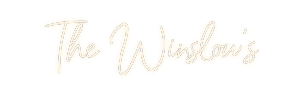 Insegne al neon personalizzate The Winslow's