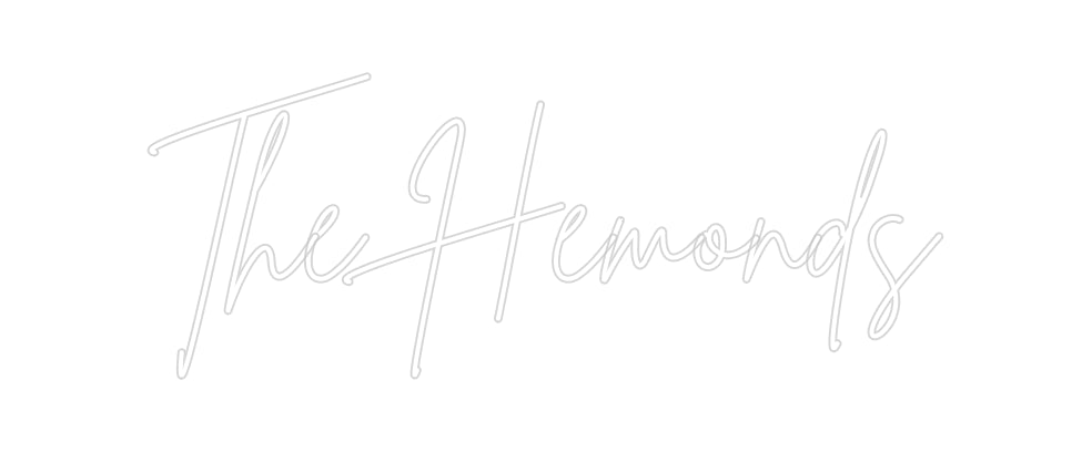 Insegne al neon personalizzate The Hemonds