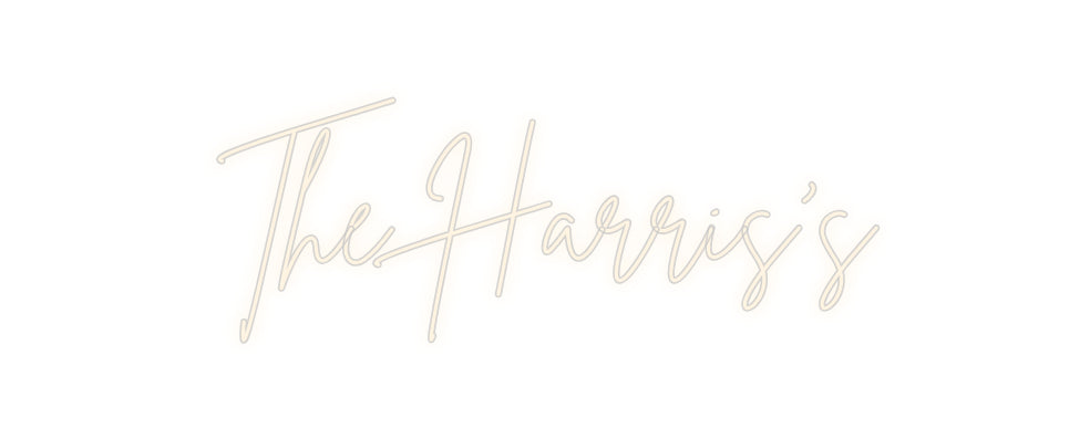 Insegne al neon personalizzate The Harris's