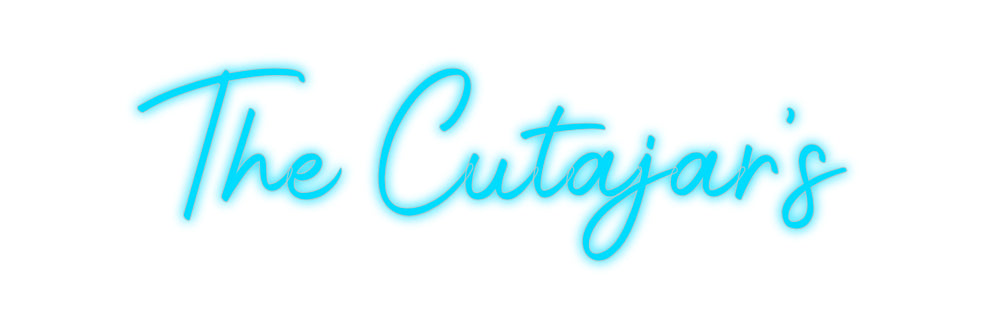 Custom Neon Signs The Cutajar's