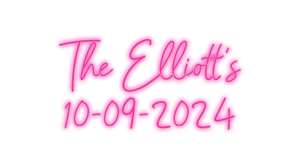 Insegne al neon personalizzate The Elliott's...