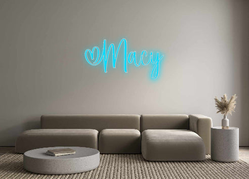 Insegne al neon personalizzate Macy