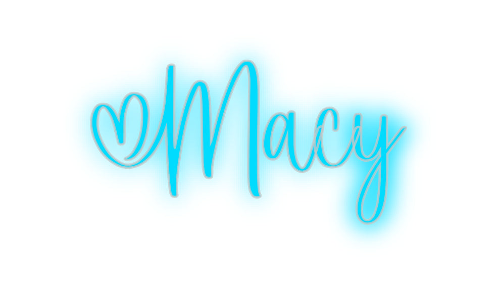 Insegne al neon personalizzate Macy