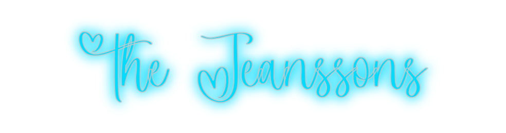 Insegne al neon personalizzate The Jeanssons