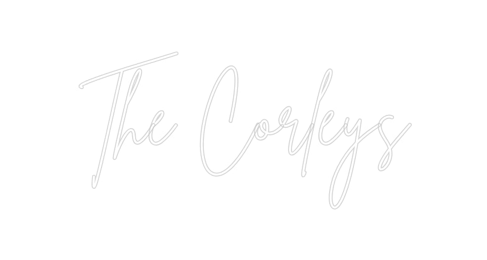 Insegne al neon personalizzate The Corleys