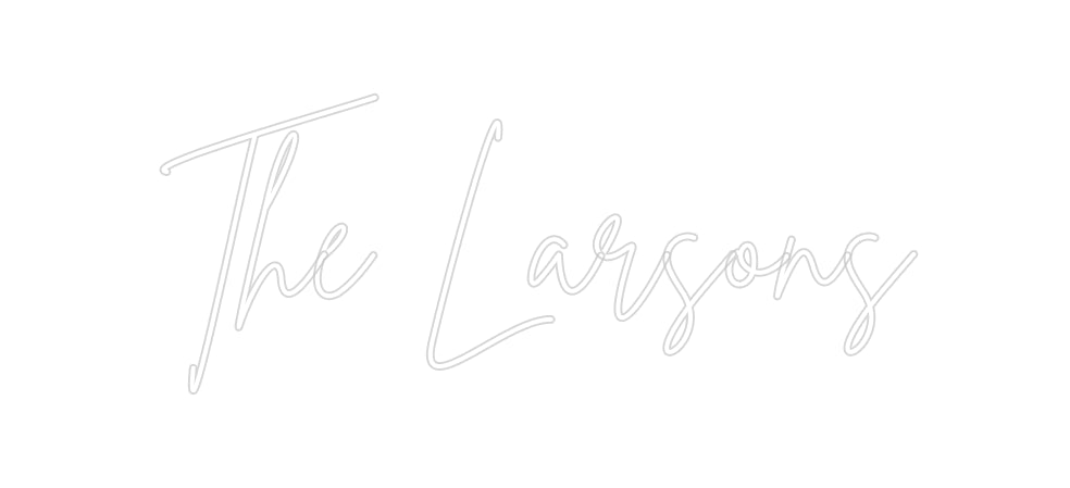 Insegne al neon personalizzate The Larson