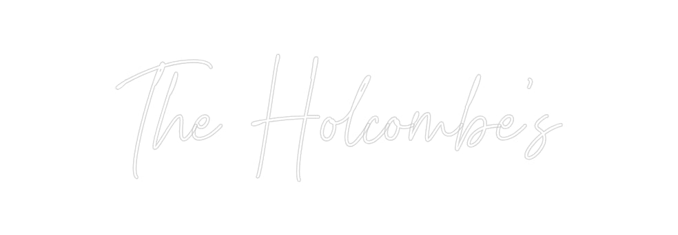 Insegne al neon personalizzate The Holcombe'...