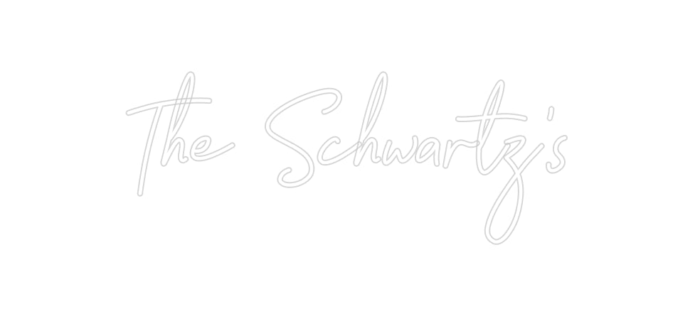 Insegne al neon personalizzate The Schwartz's