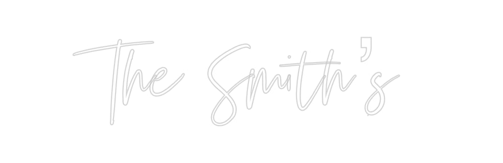 Insegne al neon personalizzate The Smith's