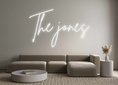 Insegne al neon personalizzate The Jones