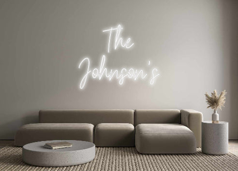 Insegne al neon personalizzate The
 Quello di Johnson