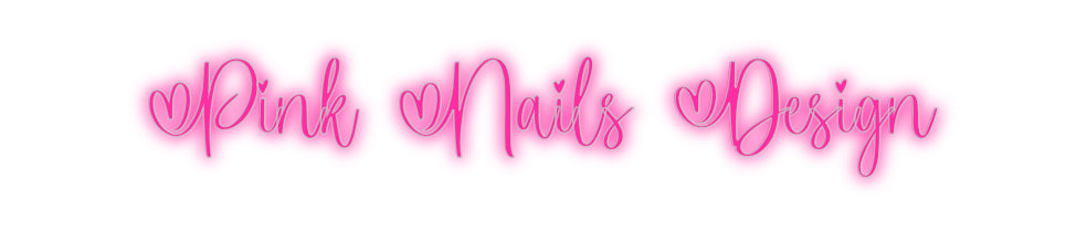 Custom Neon Signs Pink Nails De...