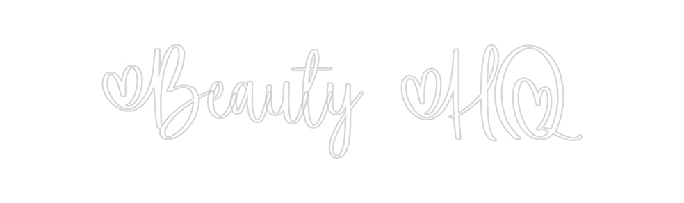 Insegne al neon personalizzate Beauty HQ