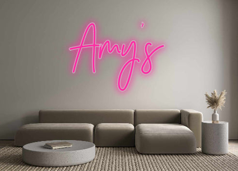 Insegne al neon personalizzate Amy's