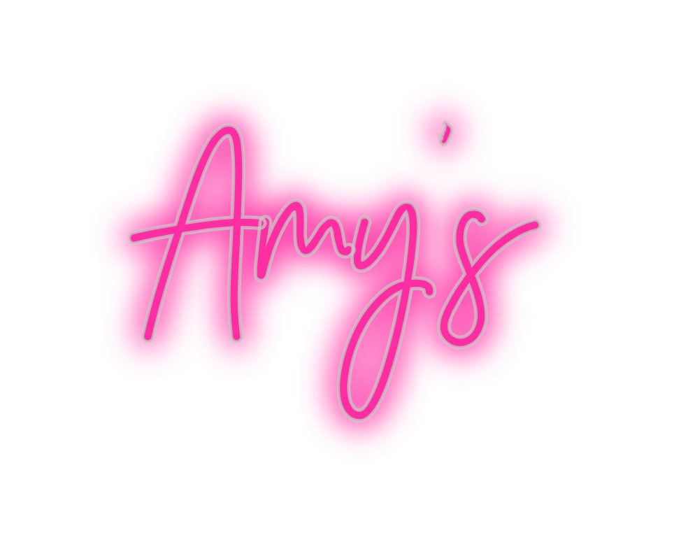 Insegne al neon personalizzate Amy's