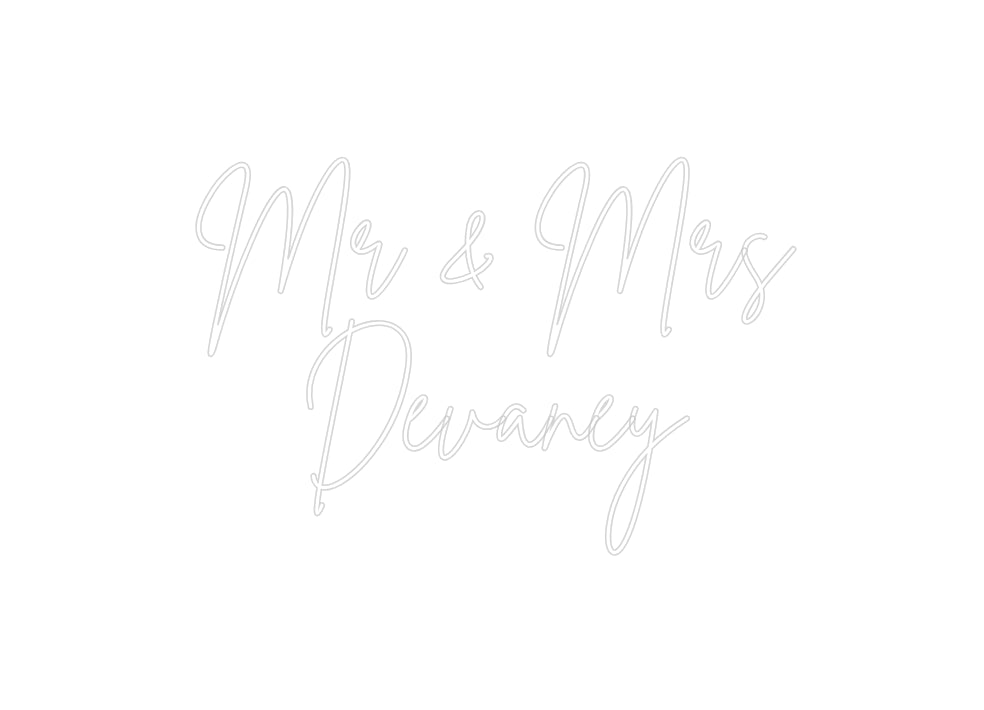 Custom Neon Signs Mr & Mrs
Dev...