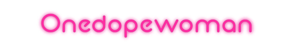 Insegne al neon personalizzate Onedopewoman