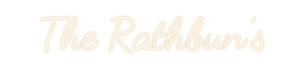 Insegne al neon personalizzate The Rathbun