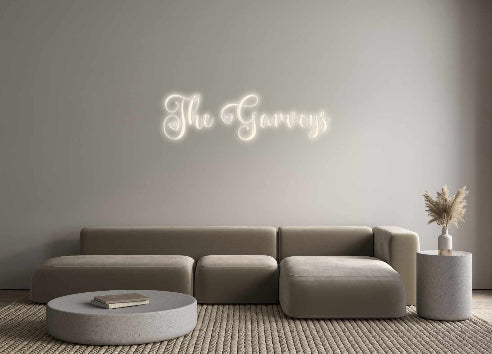 Insegne al neon personalizzate The Garveys