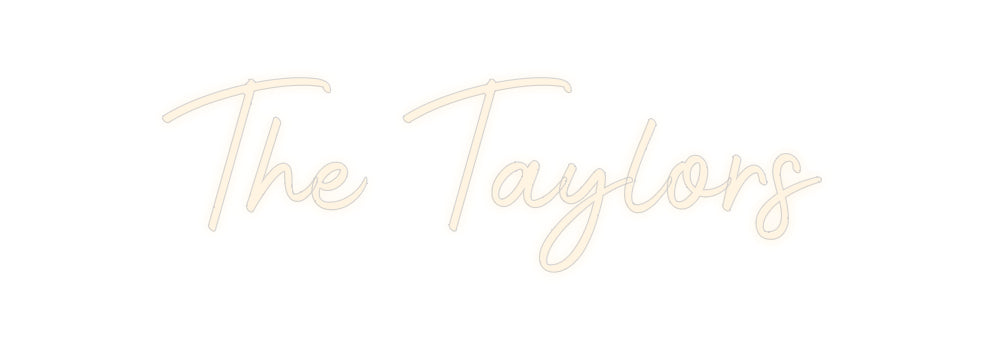 Insegne al neon personalizzate The Taylors