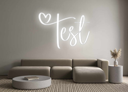 Test personalizzato delle insegne al neon