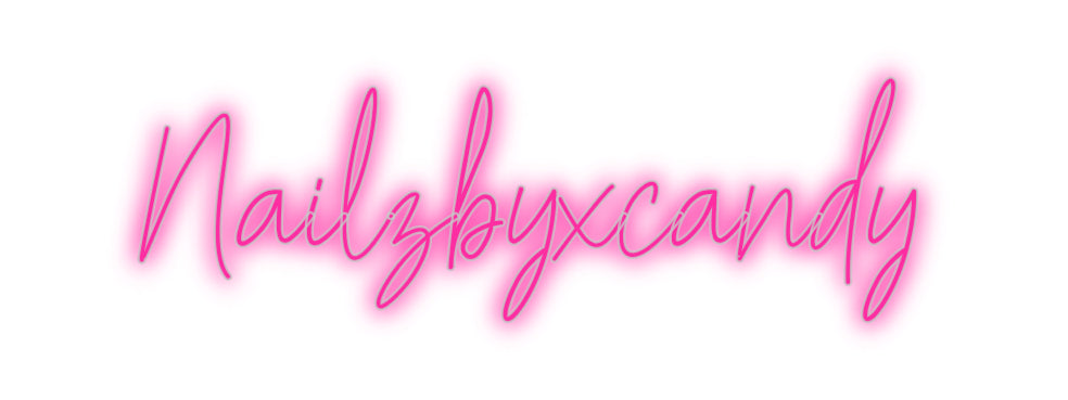 Insegne al neon personalizzate Nailzbyxcandy