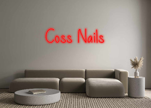 Insegne al neon personalizzate Coss Nails