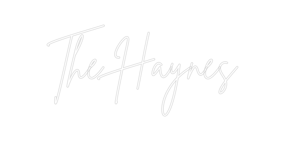 Insegne al neon personalizzate The Haynes