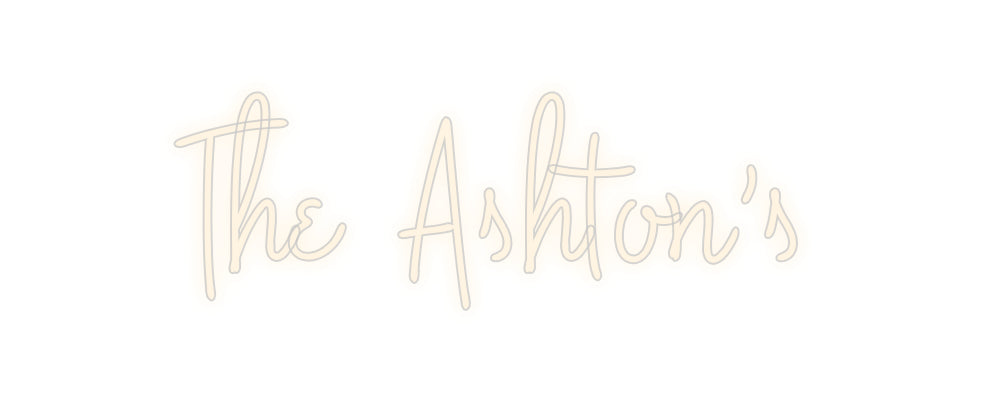 Insegne al neon personalizzate The Ashton's