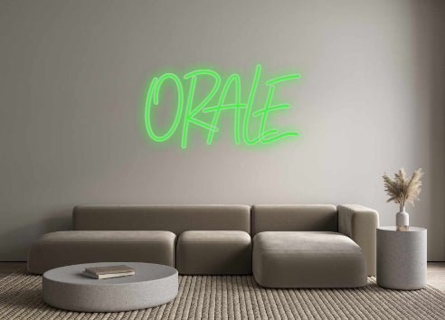 Insegne al neon personalizzate ORALE