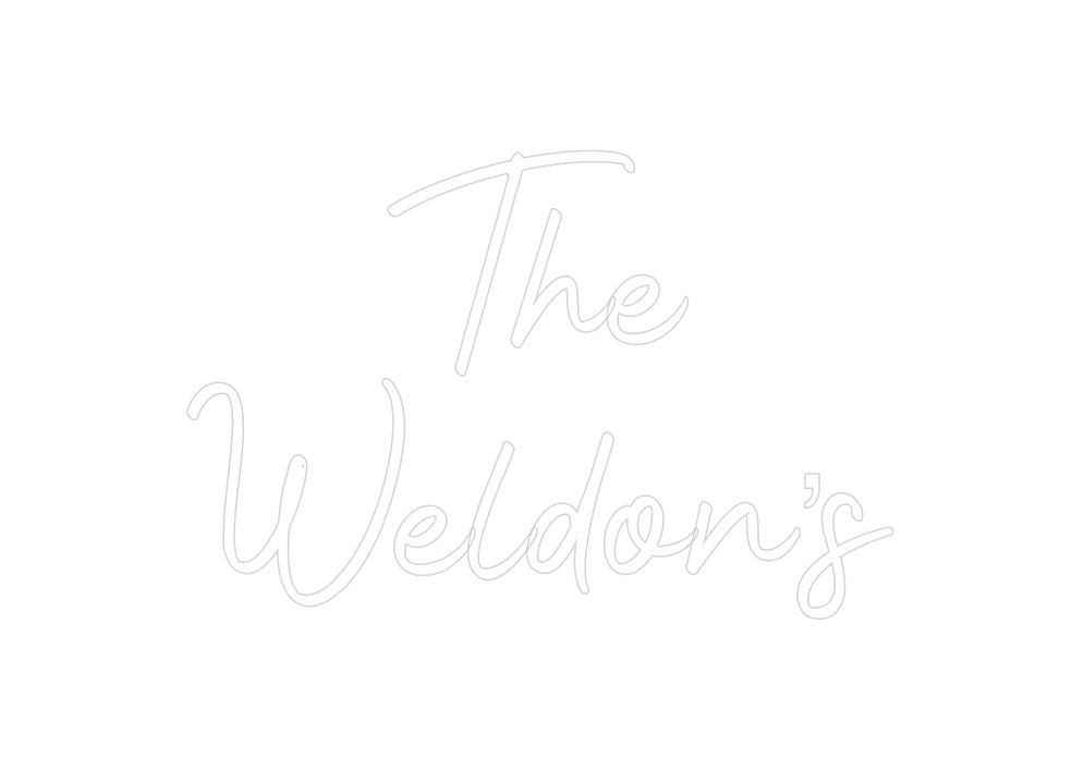 Insegne al neon personalizzate The
 Quello di Weldon