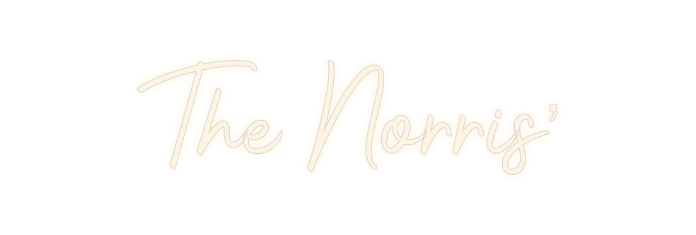 Insegne al neon personalizzate The Norris'